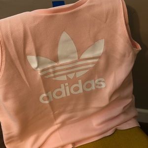 Adidas Loose Trefoil Tank Ice Pink